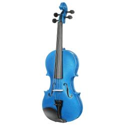 Скрипка размер 4/4, цвет - синий металлик (комплект - кейс + смычок + канифоль)  ANTONIO LAVAZZA VL-20 BL