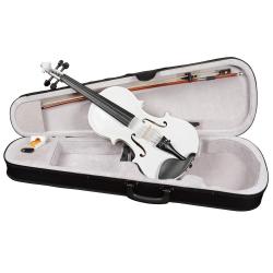 Скрипка размер 4/4, цвет - белый металлик (комплект - кейс + смычок + канифоль) ANTONIO LAVAZZA VL-20 WH
