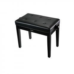 Банкетка для пианино или рояля деревянная, цвет - чёрный, покрытие - глянцевый лак, подъемный механи... DEKKO JR-40 BK