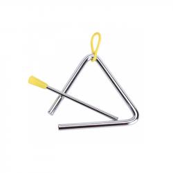 Треугольник хромированный, с держателем и ударной палочкой 8