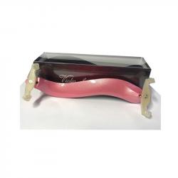 Мостик скрипичный размер 3/4- 4/4, материал - карбон, изогнутая форма, с антискользящей подушкой, лёгкий, прочный, цвет - розовый FIDDLERMAN SR-03C-PK