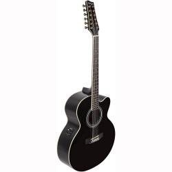 12 струнная электроакустическая гитара STAGG SA40JU U CFI-BK12