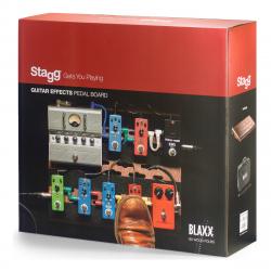 Деревянный педалборд для педалей blaxx, с чехлом STAGG BX WOOD PDLBD