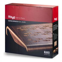 Деревянный педалборд для педалей blaxx, с чехлом STAGG BX WOOD PDLBD