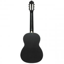 Классическая гитара в топе из ели, задняя дека и обечайки - сапеле, размер: 4/4, цвет - черный STAGG SCL70-BLK