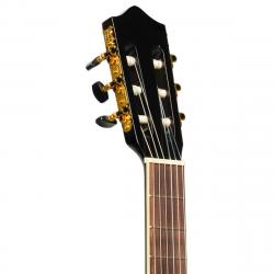 Классическая гитара с верхней декой из ели, цвет черный STAGG SCL60-BLK