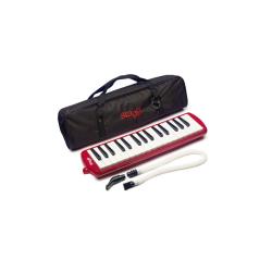 Пианика,32 клавиши, мундштук, гибкая трубка, в мягком чехле, длина 41 см, цвет: красный. STAGG MELOSTA32 RD