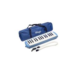 Пианика,32 клавиши, мундштук, гибкая трубка, в мягком чехле, длина 41 см, цвет: синий STAGG MELOSTA32 BL