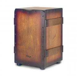 Стандартных размеров Crate кахон с отделкой коричневый санберст STAGG CAJ-CRATE SBB