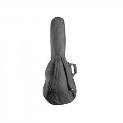 Чехол для джамбо гитары, из плотного черного нейлона с 10мм мягкой прокладкой, 2 кармана для аксессуаров, 2 ремня, комфортная ручка, красочная картонная коробка STAGG STB-10 J