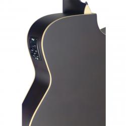 Электроакустическая леворукая гитара аудиториум с вырезом, цвет матовый санберст STAGG SA35 ACE-VS LH