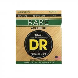 Струны DR STRINGS RARE Phosphor Bronze Acoustic 10-48 12-String