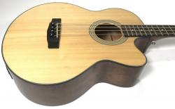 Acoustic Bass Series Электро-акустическая бас-гитара с вырезом, цвет натуральный CORT SJB5F-NS