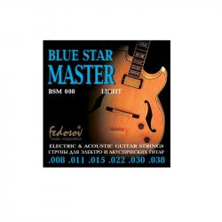 Blue Star Master Light Комплект струн для электрогитары, нерж. сплав, 8-38 FEDOSOV BSM008