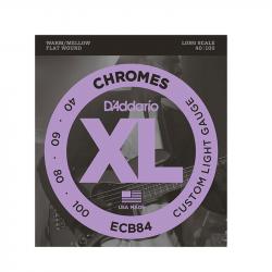 Chromes Bass Комплект струн для бас-гитары, Custom Light, 40-100 D'ADDARIO ECB84