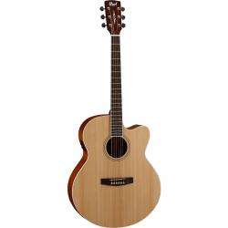 CJ Series Электро-акустическая гитара, с вырезом, цвет натуральный CORT CJ1F-NS