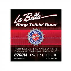 Deep Talkin' Bass Комплект струн для бас-гитары, сталь, 52-110 LA BELLA 0760M