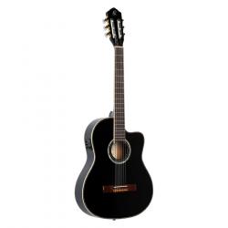Family Series Pro Классическая гитара, размер 4/4, черная ORTEGA RCE145BK