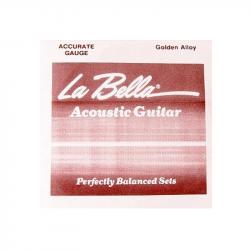 Golden Alloy Отдельная струна для акустической гитары, 030, бронза LA BELLA GW030