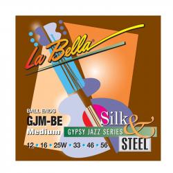 Gypsy Jazz Silk&Steel Комплект струн для акустической гитары, 12-56, сталь/шелк LA BELLA GJM-BE