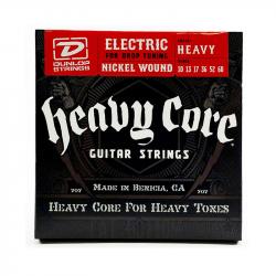 Heavy Core Комплект струн для электрогитары, никелированные, 10-60  DUNLOP DHCN1060-6