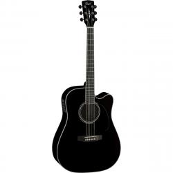 MR Series Электро-акустическая гитара, с вырезом, черная CORT MR710F-BK