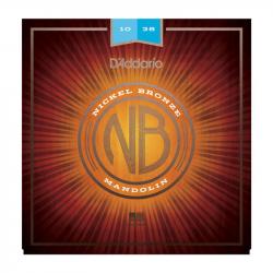 Nickel Bronze Комплект струн для мандолины, фосфорная бронза, Light, 10-38 D'ADDARIO NBM1038