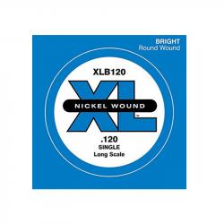 Nickel Wound Tapered Отдельная струна для бас-гитары, никелированная, .120 D'ADDARIO XLB120T