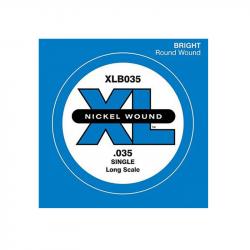 Nickel Wound Отдельная струна для бас-гитары, никелированная, .035 D'ADDARIO XLB035