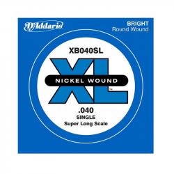 Nickel Wound Отдельная струна для бас-гитары, никелированная, .040, Super Long D'ADDARIO XB040SL