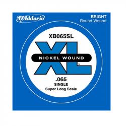 Nickel Wound Отдельная струна для бас-гитары, никелированная, .065, Super Long D'ADDARIO XB065SL