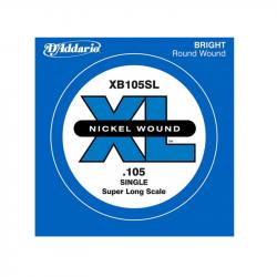 Nickel Wound Отдельная струна для бас-гитары, никелированная, .105, Super Long D'ADDARIO XB105SL