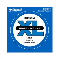 Nickel Wound Отдельная струна для бас-гитары, никелированная, 050 D'ADDARIO XB050M