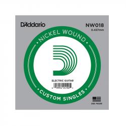 Nickel Wound Отдельная струна для электрогитары, .018 D'ADDARIO NW018