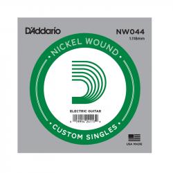 Nickel Wound Отдельная струна для электрогитары, .044  D'ADDARIO NW044
