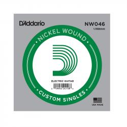Nickel Wound Отдельная струна для электрогитары, .046 D'ADDARIO NW046