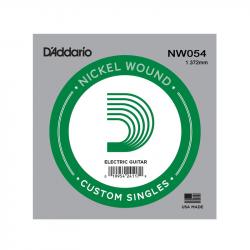 Nickel Wound Отдельная струна для электрогитары, .054 D'ADDARIO NW054
