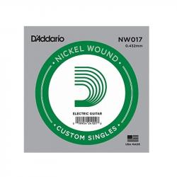 Nickel Wound Отдельная струна для электрогитары, никелированная, .017 D'ADDARIO NW017