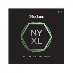 NYXL Tapered Отдельная струна для бас-гитары, никелированная, 100 D'ADDARIO NYXLB100T