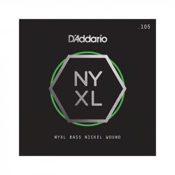NYXL Tapered Отдельная струна для бас-гитары, никелированная, 105 D'ADDARIO NYXLB105T