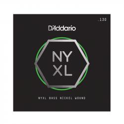 NYXL Tapered Отдельная струна для бас-гитары, никелированная, 130 D'ADDARIO NYXLB130T