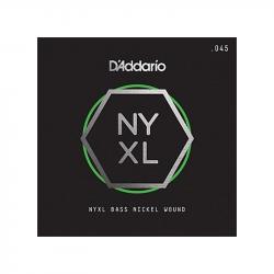 NYXL Отдельная струна для бас-гитары, никелированная, 045 D'ADDARIO NYXLB045