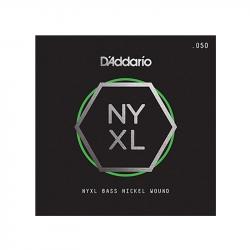 NYXL Отдельная струна для бас-гитары, никелированная, 050 D'ADDARIO NYXLB050