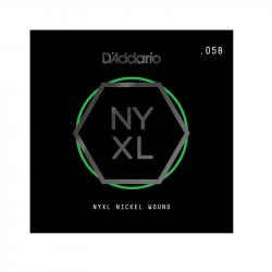 NYXL Отдельная струна для электрогитары, никелированная, 058 D'ADDARIO NYNW058