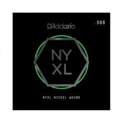 NYXL Отдельная струна для электрогитары, никелированная, 066 D'ADDARIO NYNW066