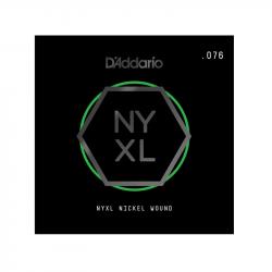 NYXL Отдельная струна для электрогитары, никелированная, 076 D'ADDARIO NYNW076