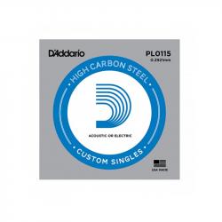 Plain Steel Отдельная струна без обмотки, сталь, .0115 D'ADDARIO PL0115