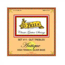 Professional Antique Комплект струн для классической гитары, жила/посеребренные LA BELLA 411