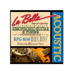 Resophonic Phosphor Bronze Комплект струн для резонаторной гитары, ф/б, 16-56 LA BELLA RPG-1656