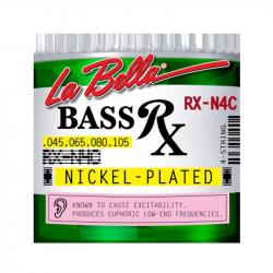 RX – Nickel Комплект струн для бас-гитары, никелированные, 45-105 LA BELLA RX-N4C